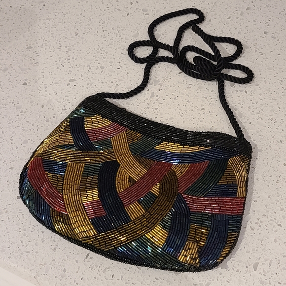 Beaded Crossbody Bag - Picture 1 of 4